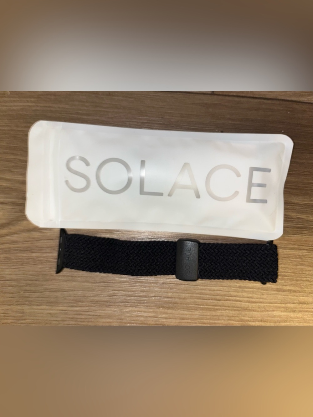 SOLACE Black Adjustable Smart Watch Band